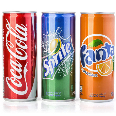 Cola , Fanta , Sprite