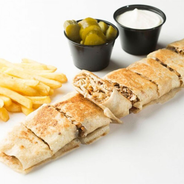 Arabischer Schawarmateller